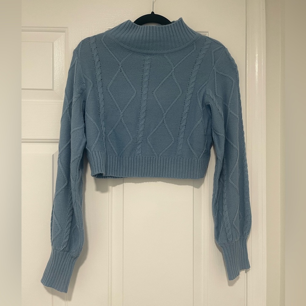 Cropped Knit Sweater